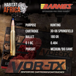 Barnes-VOR-TX-30-06-Springfield-180-grain-Ammunition-Info-Habitat-Africa