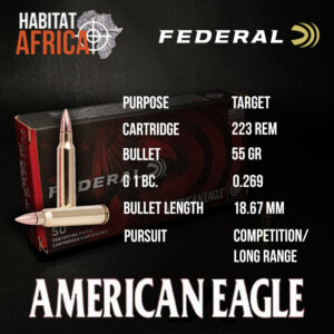 Federal-American-Eagle-223-Remington-55-grain-Ammunition-Info-Habitat-Africa-NEW