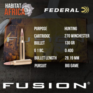 Federal-Fusion-270-Winchester-130-grain-Ammunition-Info-Habitat-Africa
