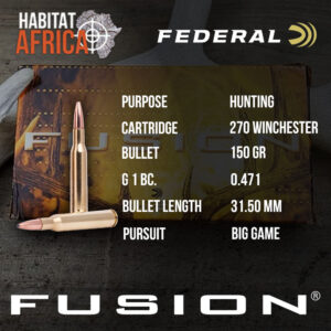 Federal-Fusion-270-Winchester-150-grain-Ammunition-Info-Habitat-Africa