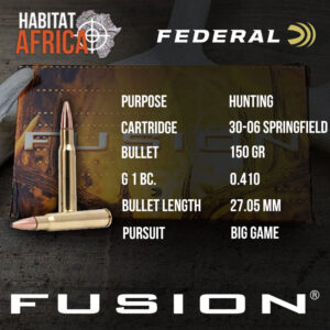 Federal-Fusion-30-06-Springfield-150-grain-Ammunition-Info-Habitat-Africa