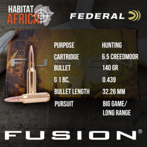 Federal-Fusion-6.5-Creedmoor-140-grain-Ammunition-Info-Habitat-Africa