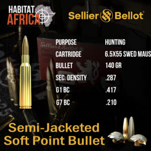 Sellier-&-Bellot-6.5x55-Swedish-Mauser-140-grain-SP-Ammunition-Info-Habitat-Africa