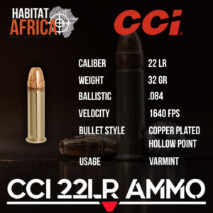 CCI-22-LR-Stinger-32-grain-Ammunition-Info-Habitat-Africa