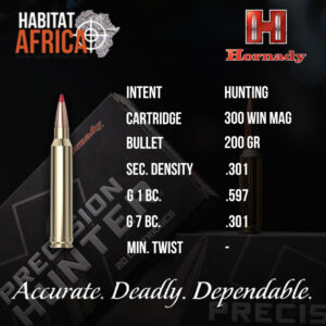 Hornady-300-Win-Mag-200-grain-ELD-X-Ammunition-Info-Habitat-Africa