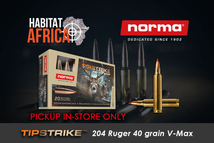 Norma-Tipstrike-204-Ruger-40-grain-V-Max-Ammunition-Habitat-Africa