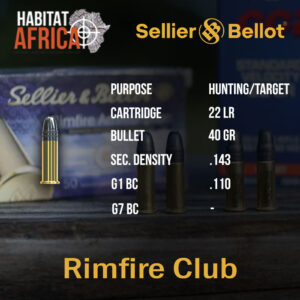 Sellier-&-Bellot-22-LR-40-grain-Club-Ammunition-Info-Habitat-Africa