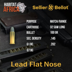 Sellier-&-Bellot-32-S&W-Long-100-grain-LFN-Ammunition-Info-Habitat-Africa