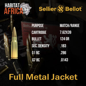 Sellier-&-Bellot-7.62x39-124-grain-FMJ-Ammunition-Info-Habitat-Africa