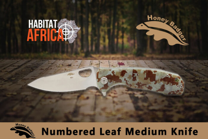 Honey-Badger-Numbered-Leaf-Medium-Knife-Camo-Habitat-Africa