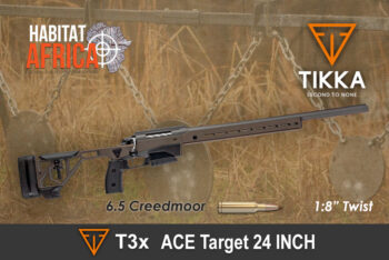 Tikka T3x ACE Target in 6.5 Creedmoor 24inch Cerakote Tungsten